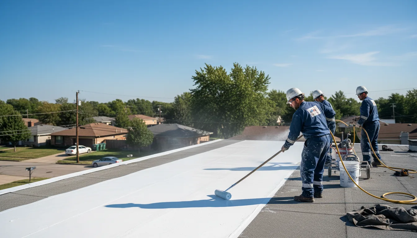 Commercial roof coating in Nokomis, IL near me
